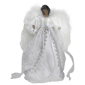 Northlight African American Silver Angel Christmas Tree Topper - image 1