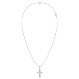 Nova Star(R) Sterling 1/2ctw. Lab Grown Diamond Cross Pendant