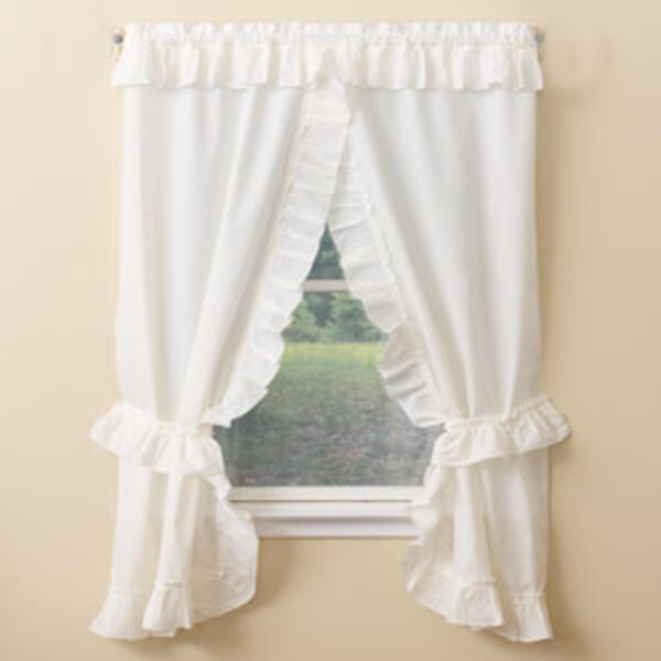 Stacey Ruffle Priscilla Panel Pair Curtains - image 