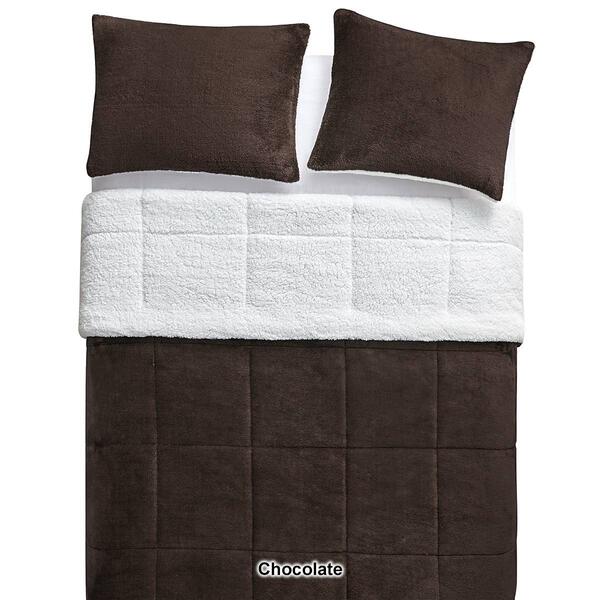 Swift Home Faux Fur and Sherpa Reverse Comforter Set