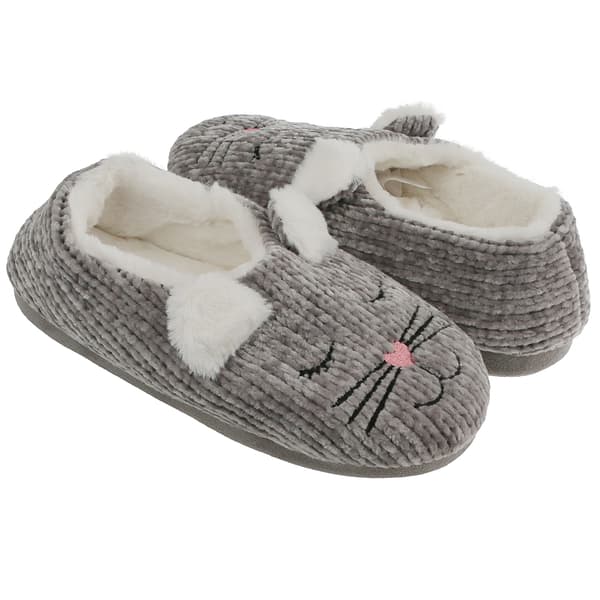 Womens Capelli New York Cat Chenile Clog Slippers - image 