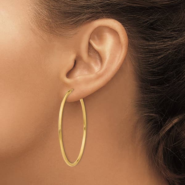 Gold Classics™ 45mm. 14k Endless Polished Hoop Earrings