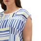Plus Size Ella Rafaella&#174; Striped Sleeveless Blouse - image 2