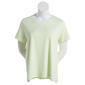 Plus Size Calvin Klein Performance Embroidered V-Neck Tee - image 1