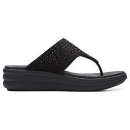 Womens Clarks® Cloudsteppers™ Drift Jaunt Interest Flip Flops