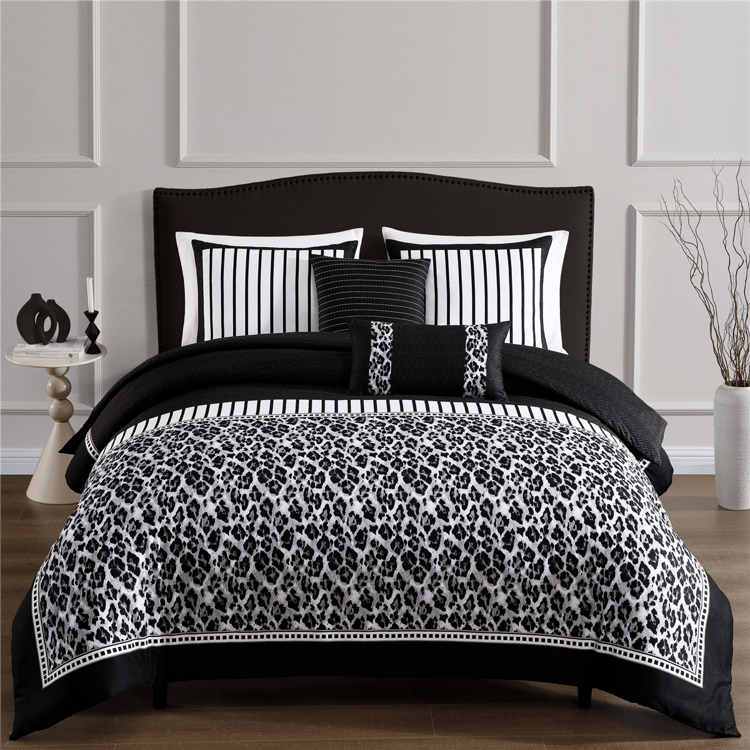 Bebejan Jaguar Sateen  5pc. Reversible Comforter Set