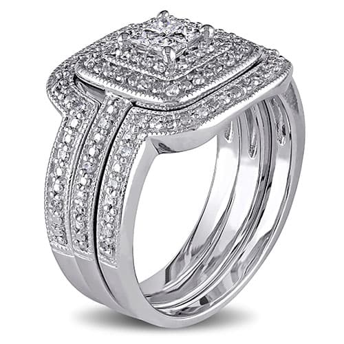 Loveblooms™ 3/8ctw. Diamonds Bridal 3 Ring Set