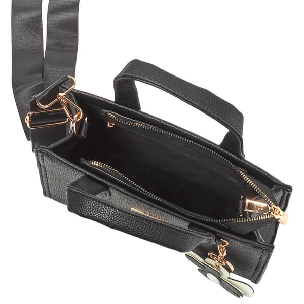 Gloria Vanderbilt Small Carryall Satchel w/ Flower Keychain