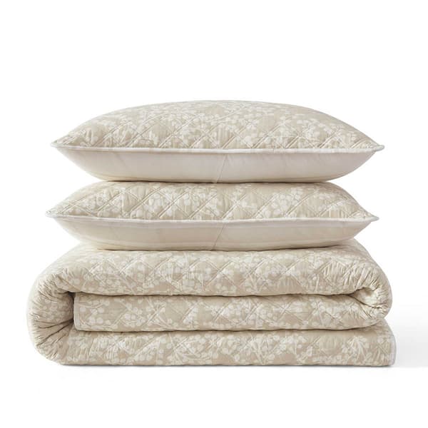 Martha Stewart Layered Branches Quilt Set