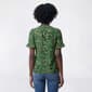 Petite AK Anne Klein Short Ruffle Sleeve V Neck Floral Blouse - image 2