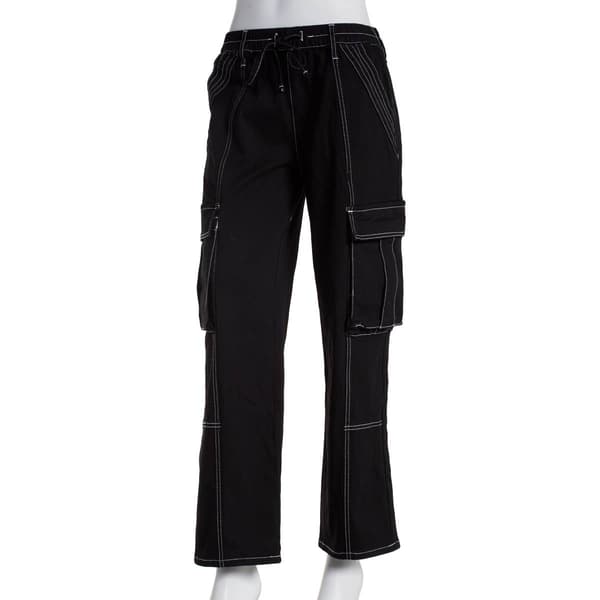 Juniors Almost Famous(tm) Tie Front Cargo Skater Pants - image 