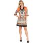 24/7 Comfort Apparel Elbow Length Sleeve Paisley Shift Dress - image 1