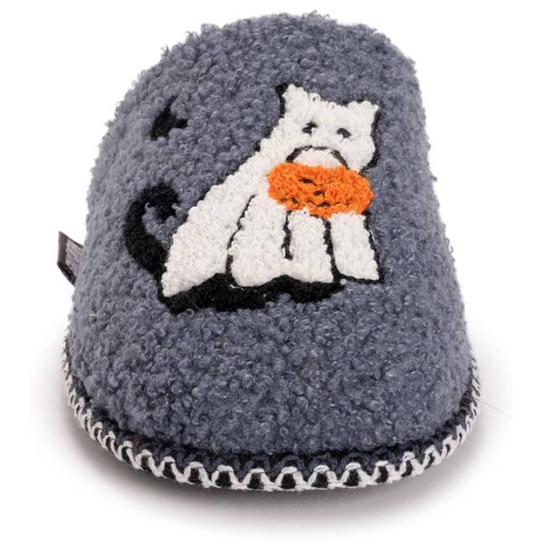 Womens MUK LUKS® Punch Needle Scuff Ghost Cat Slip On Slippers