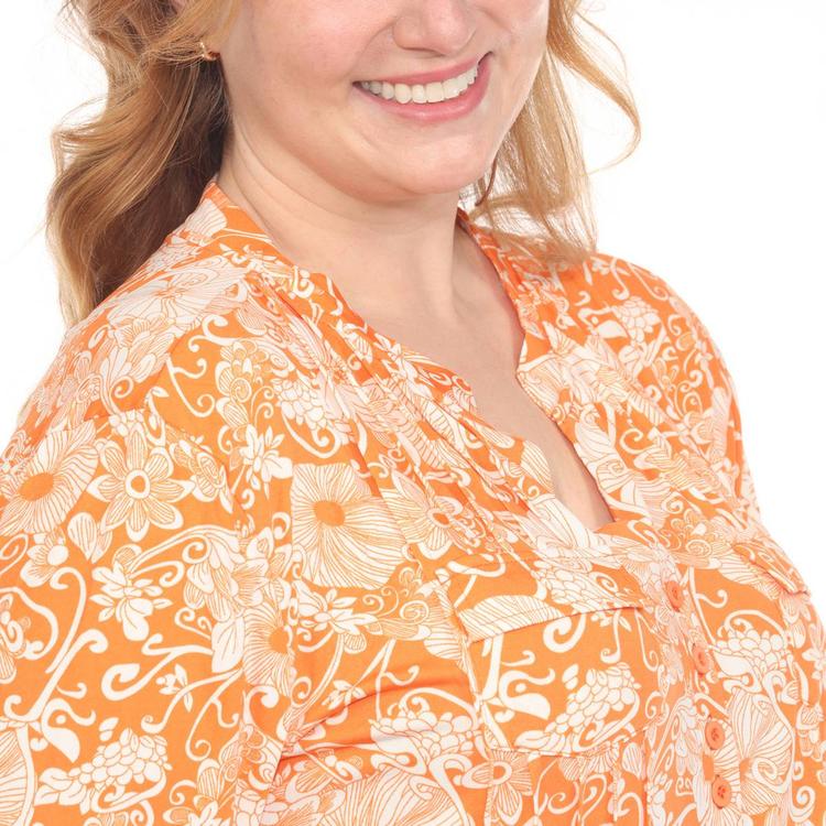 Plus Size White Mark 2pc. Floral Print Tunic and Pant Set