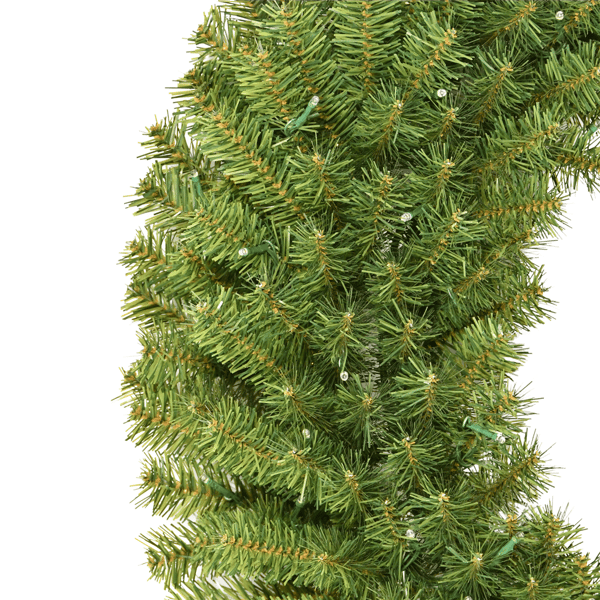 Puleo International 48in. Pre-Lit Warm White Utah Spruce Wreath