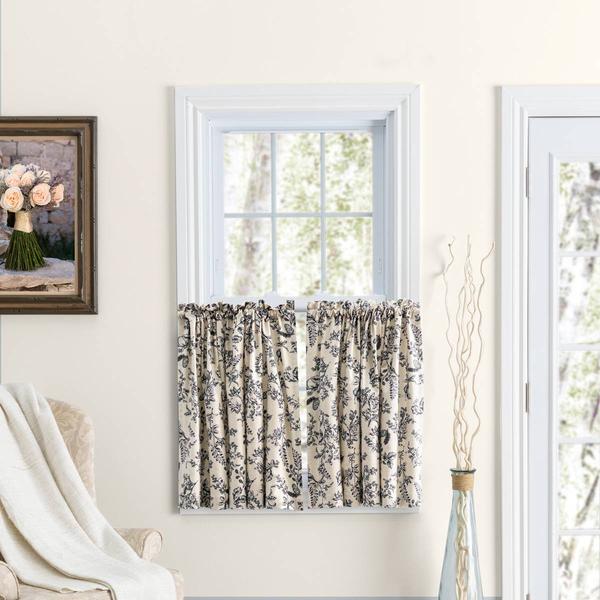 Ricardo(R) Waverly Gardens Rod Pocket Kitchen Curtain Pair - image 