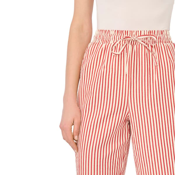 Womens Cece Pull On Stripe Cropped Wide Leg Pants