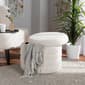 Baxton Studio Tabitha Ivory Boucle Upholstered Storage Ottoman - image 3