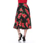 Womens White Mark Floral Flared Print Midi Skirt - image 2