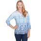Womens Alfred Dunner Classics_S5 Ombre Medallion Top - image 1