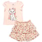 Girls (7-12) Disney The Aristocats Marie Tee & Floral Skort Set - image 1