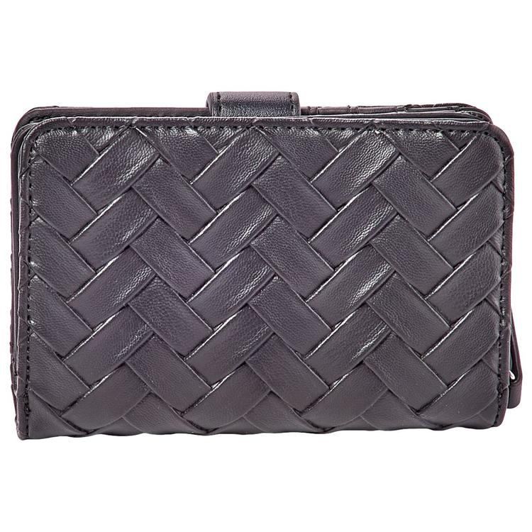 Womens Nine West Norah Woven French Wallet