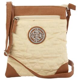 Stone Mountain Quilted Pancake Crossbody - Warm Sand