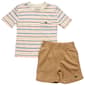 Toddler Boy Quiksilver Short Sleeve Striped Tee & Short Set - image 1