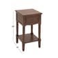 9th & Pike® Brown Pine Traditional Accent Table - image 4
