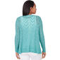 Plus Size Emaline Athens Lacy Baby Tape Yarn Sweater - image 2