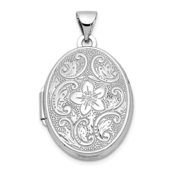 Gold Classics&#40;tm&#41; 14kt. Gold Scroll Oval Locket - image 