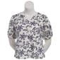 Petite Preswick & Moore® Short Balloon Sleeve Floral Tee - image 2