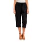Petite Hasting & Smith Solid Crinkle Tie Front Capris - image 10