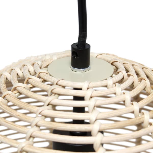 Lalia Home Ball Shaped Rattan Pendant Light Fixture