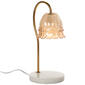 Mikasa Amber Glass White Marble Electric Warmer - image 1