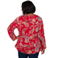 Plus Size Ruby Rd. Mysterious Romance Whimsical Paisley Tee - image 2