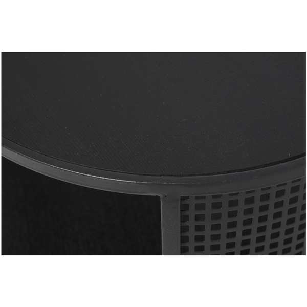 9th & Pike® Contemporary Black Metal Accent Table