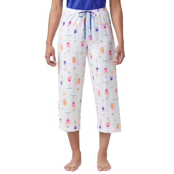 Womens HUE&#40;R&#41; Beach Flamingos Capri Pajama Pants - image 