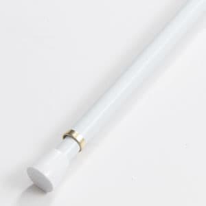 Fantasia Spring Tension Curtain Rod - White