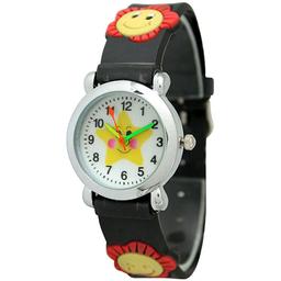 Kids Olivia Pratt Silicone Happy Stars Watch - 8126BLACK