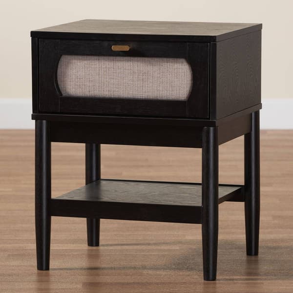 Baxton Studio Shirin Mid-Century Wood Nightstand