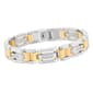 Mens Gentlemen's Classics™ Two-Tone Stainless Steel Bracelet - image 3