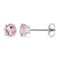 Gemstone Classics&#40;tm&#41; 14kt. Gold 1ctw. Morganite Stud Earrings - image 1