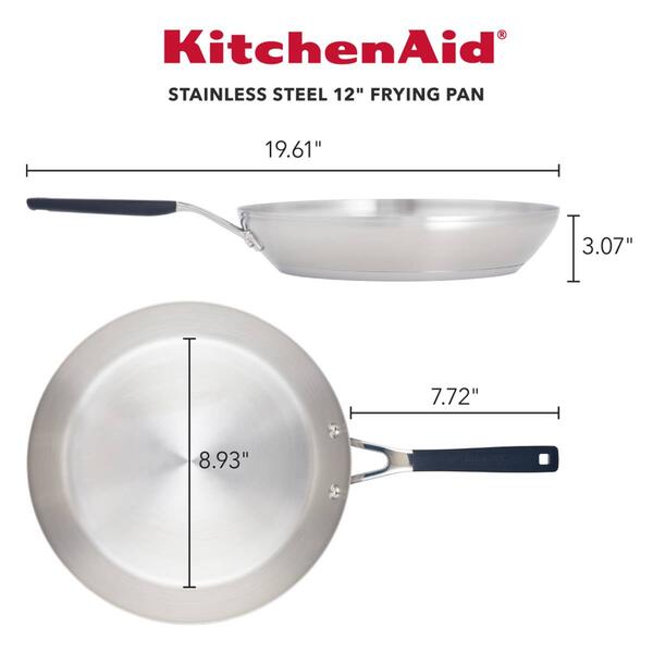 KitchenAid&#174; 12in. Stainless Steel Frying Pan