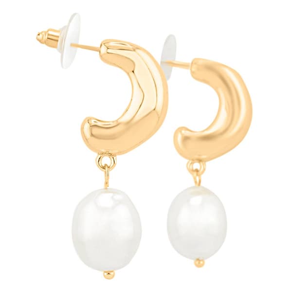 Design Collection Gold-Tone Pearl Chip Drop Earrings