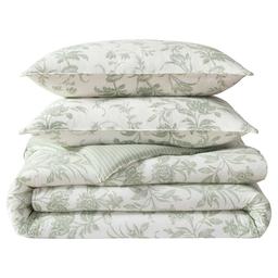 Laura Ashley Natalie Cotton Reversible Duvet Cover Set