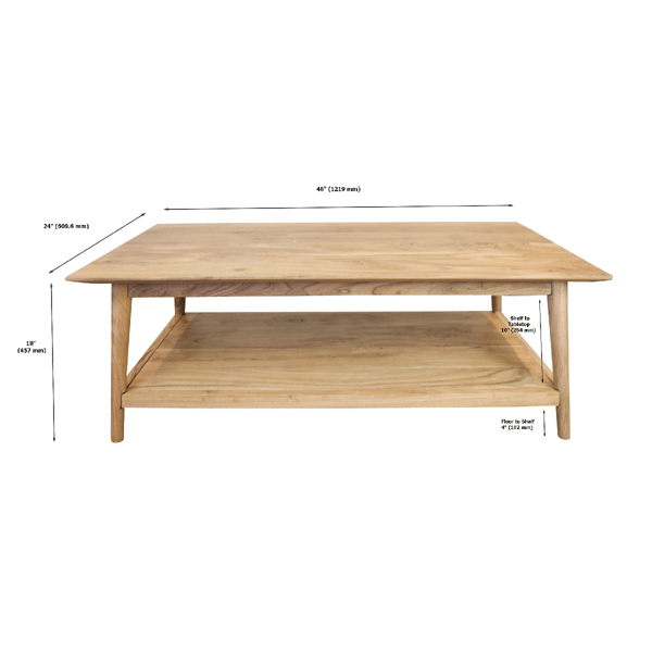 Fairway Avenue Home™ Solid Acacia Coffee Table