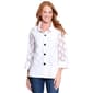 Plus Size Ali Miles 3/4 Sleeve Cut Out Dots Button Front Blouse - image 1