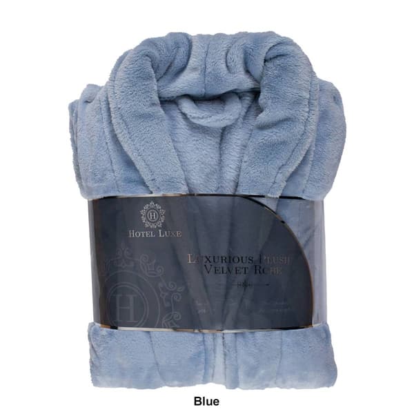 Womens Hotel Luxe Plush Velvet Robe