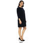 Womens MSK 3/4 Sleeve Velvet Dress - image 5